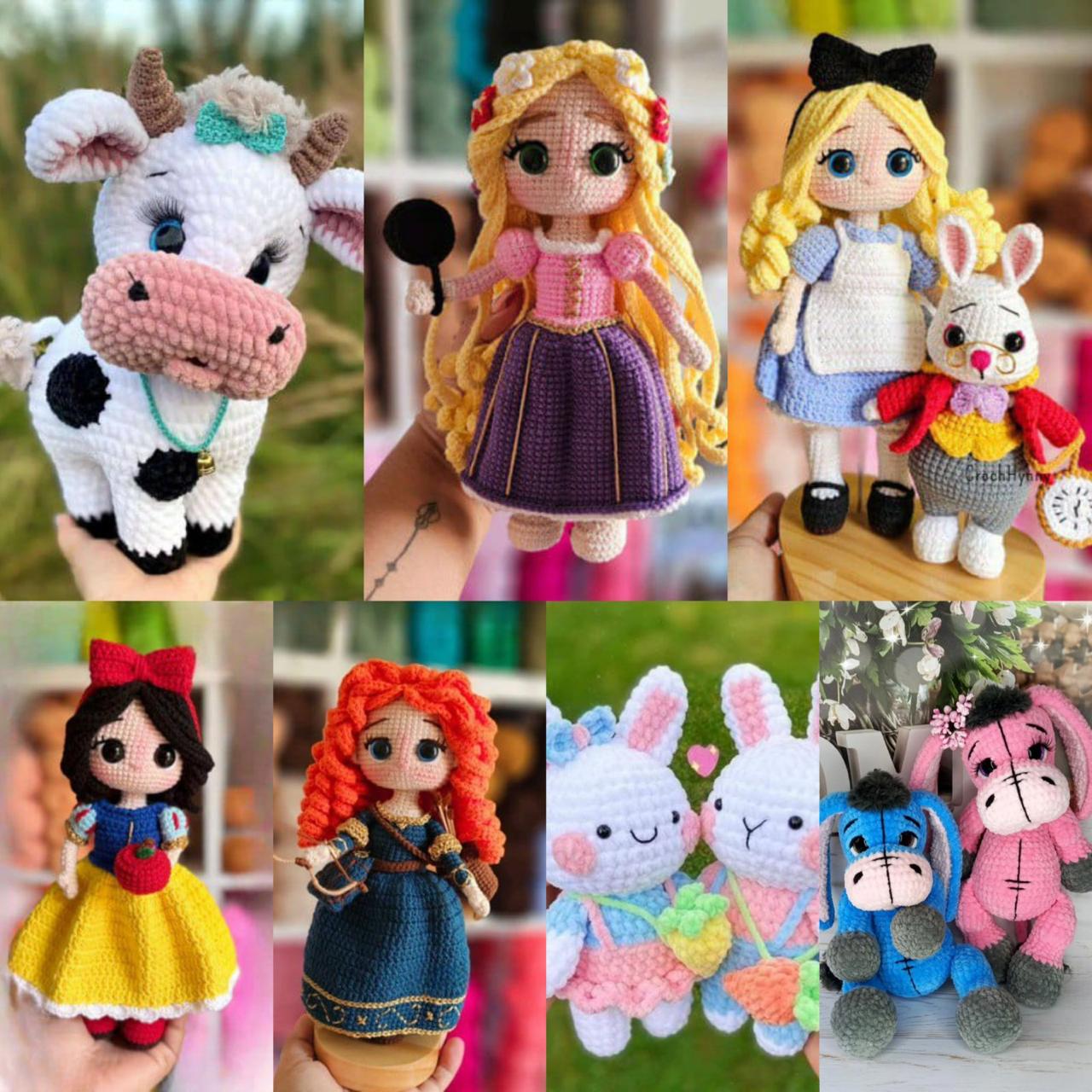 Colección de más de 100 Patrones de Amigurumis en Chenille