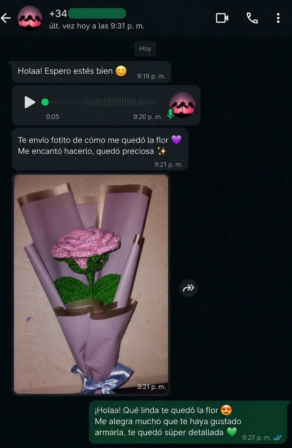 Cliente satisfecha