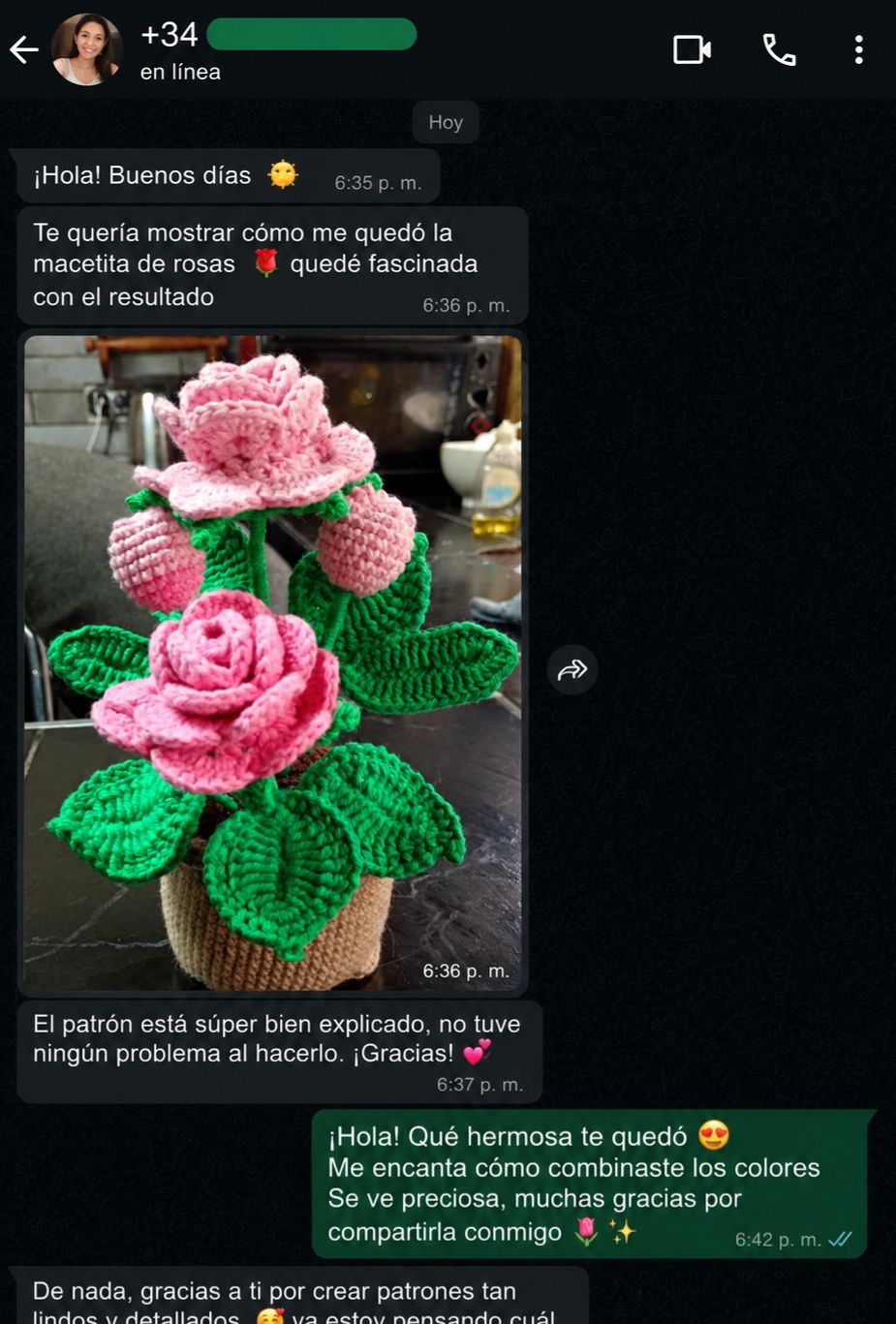 Cliente satisfecha